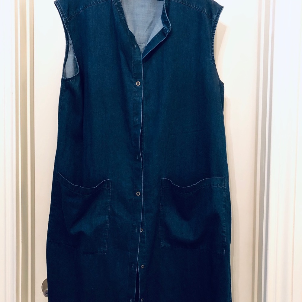 Eileen Fisher Dark Wash Denim Tunic